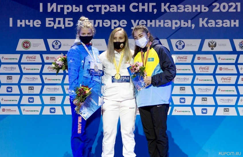 Евгения Захарченко – победительница турнира по женской вольной борьбе на Играх стран СНГ