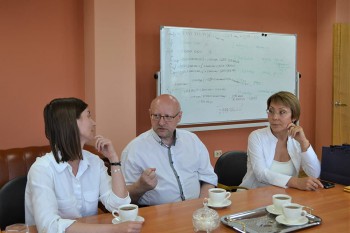 Кристина Майнина встретилась с главным редактором ИА REGNUM Модестом Колеровым